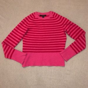 Express Sweaters - Express Red & Pink Striped Wool Sweater Express Sweaters - Express Red & Pink Striped Wool Sweater